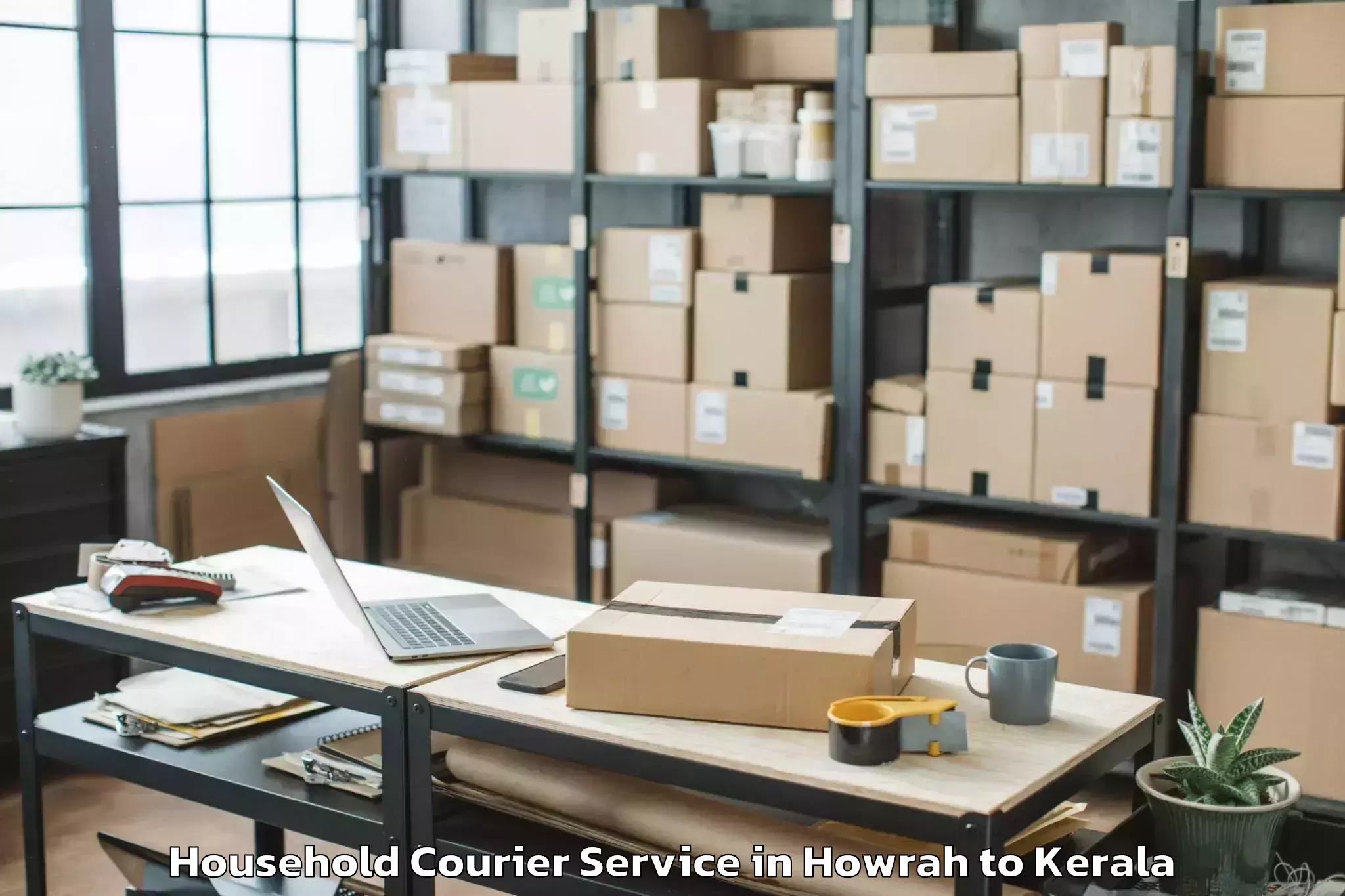 Reliable Howrah to Iritty Household Courier